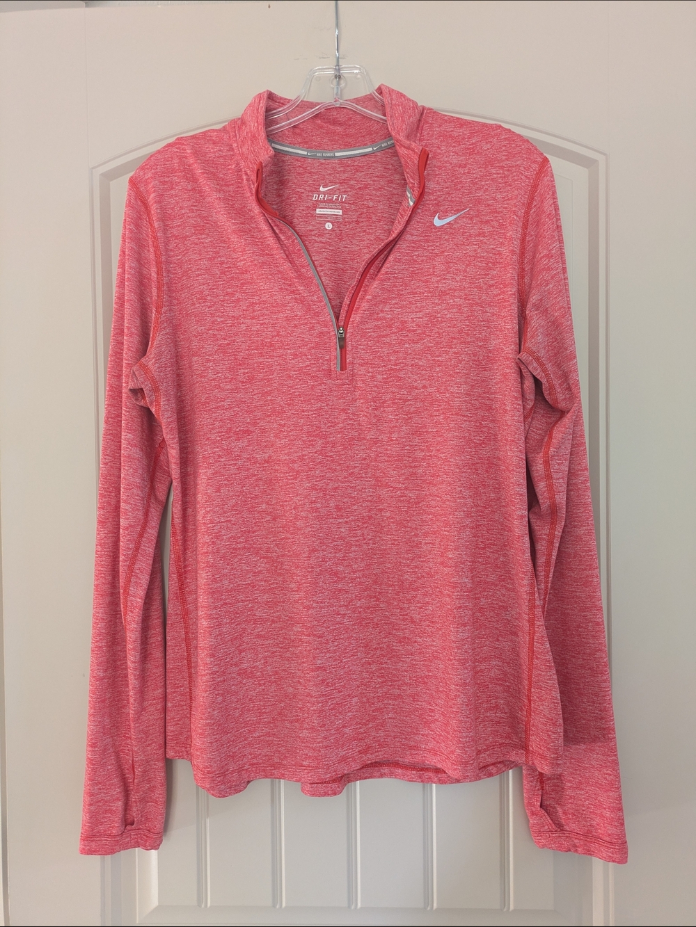 Nike Women's Dri-FIT Coral 1/4 Zip Long-Sleeve Top